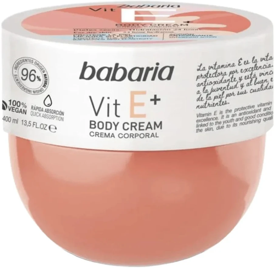 "Babaria" kūno kremas su vitaminu E 400ml