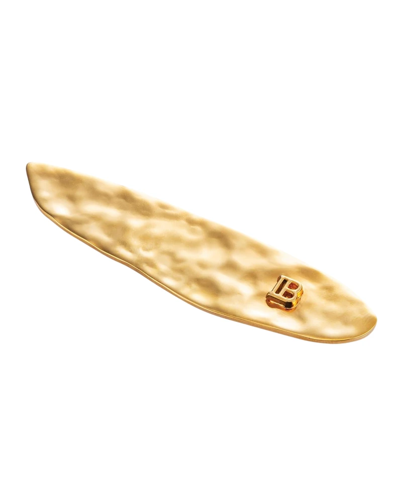 Balmain Printemps Leaf Plaukų sagtukas Gold