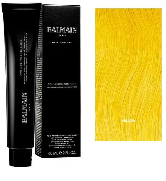 Balmain Professionnel Couleurs Couture Permanent Hair Dye Geltona, 60 ml