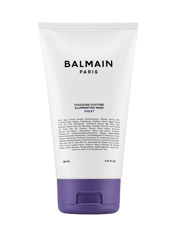 Balmain Paris Balmain Professional Couleurs Couture plaukų dažymo kaukė „Kreminis“ su šviesinančia violetine spalva, 150 ml