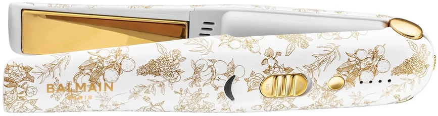 Plaukų tiesinimo žnyplės Balmain Professionnel, Limited Edition, Electric Steam Plaukų tiesintuvas, Baltas Gold For Women
