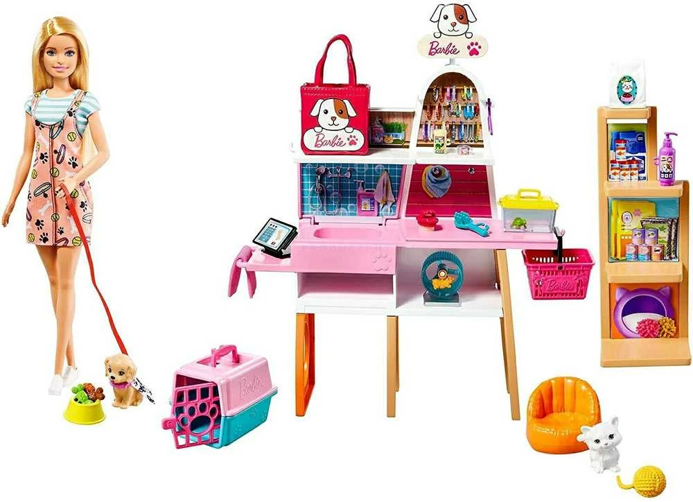 Mattel Barbės šunelių parduotuvės rinkinys