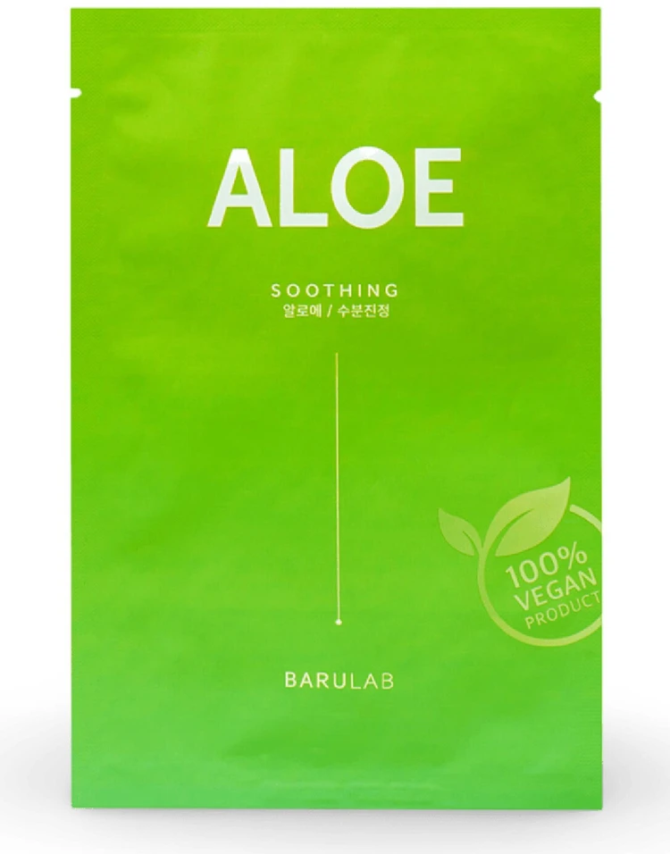 Barulab Aloe Soothing Face Mask raminanti lakštinė veido kaukė, 23 g