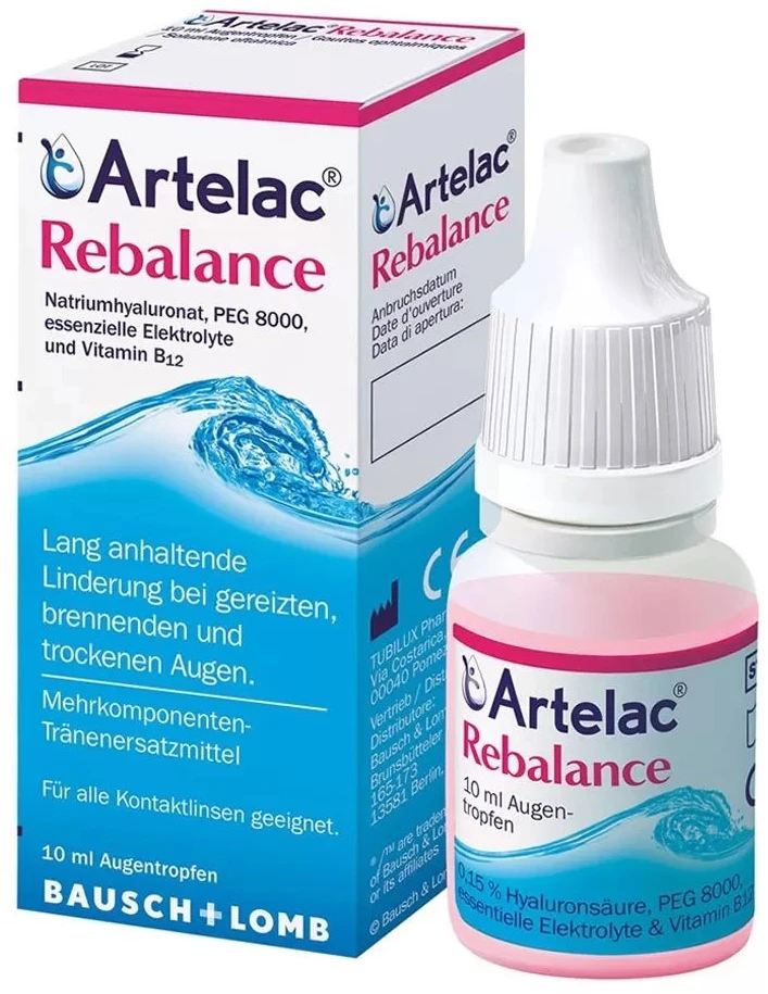 Bausch & Lomb Bausch & Lomb, Artelac Rebalance, Ophthalmic Gel, 10 ml Unisex