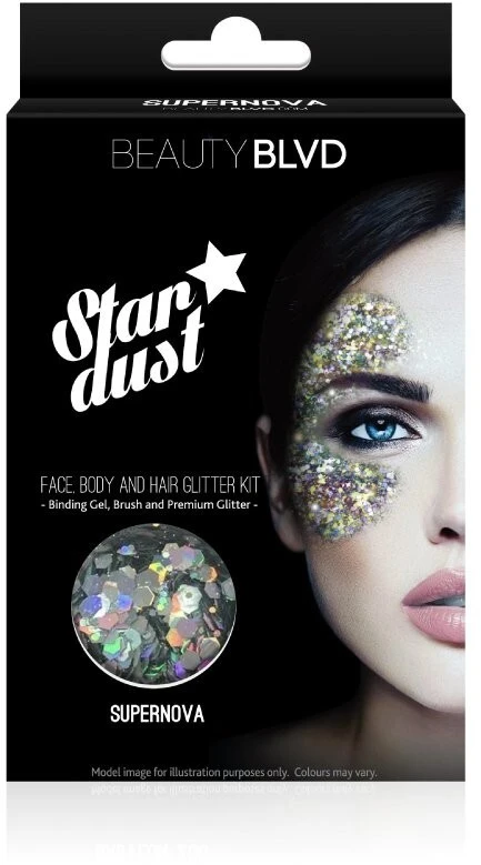 Beautyblvd „Huda Beauty Beauty Blvd“, „Stardust Supernova“, birūs blizgučių akių šešėliai, 75 g.