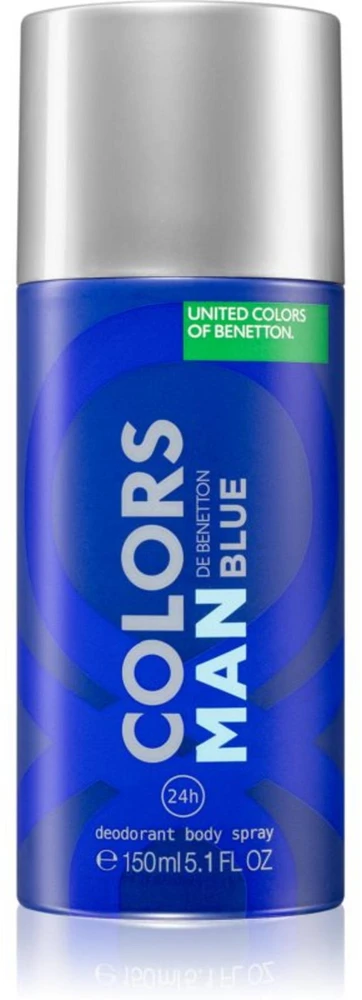Benetton Colors de Benetton Mėlyna Anti-Perspirant Aromatic Dezodorantas Purškiklis For Men, 150 ml