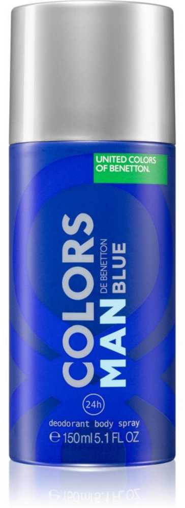 Benetton Colors de Benetton Mėlyna Anti-Perspirant Aromatic Dezodorantas Purškiklis For Men, 150 ml