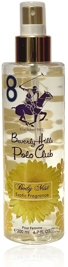 Beverly Hills Polo Club No.8 egzotiškų kvapų kūno purškiklis, 200 ml