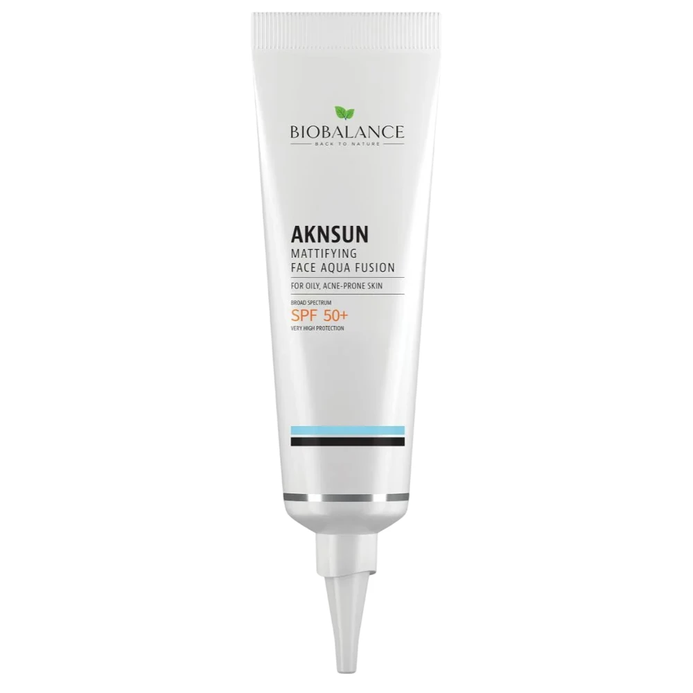 Bio Balance AKNSUN Mattifying & Protecting Before Sun Exposure Kreminis For Face SPF 50+ apsauginis kremas veidui nuo saulės, 40 ml
