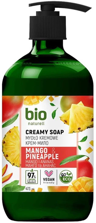 Bio Naturell skystas muilas rankoms su mangais ir ananasais, 437 ml