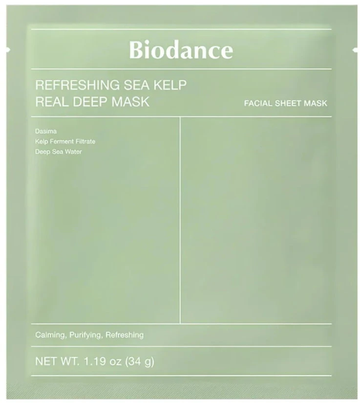 Biodance Refreshing Sea Kelp Real Deep Mask veido kaukė 1vnt