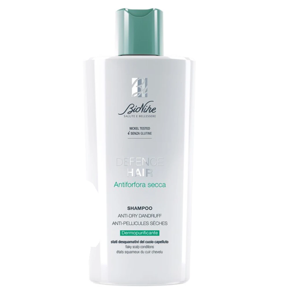BioNike Defense Hair Dry Nuo pleiskanų Hair Šampūnas Nuo pleiskanų & Purifying, 200 ml