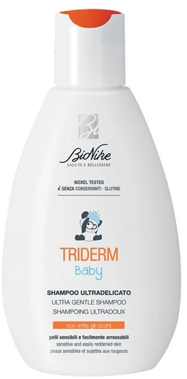BioNike Triderm Baby Hair Šampūnas Gentle Cleansing, 200 ml