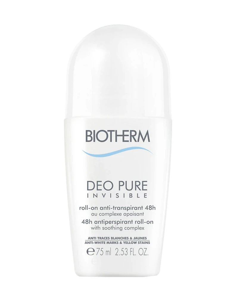 Biotherm Deo Pure Invisible 48H Roll-On rutulinis antiperspirantas moterims, 75 ml
