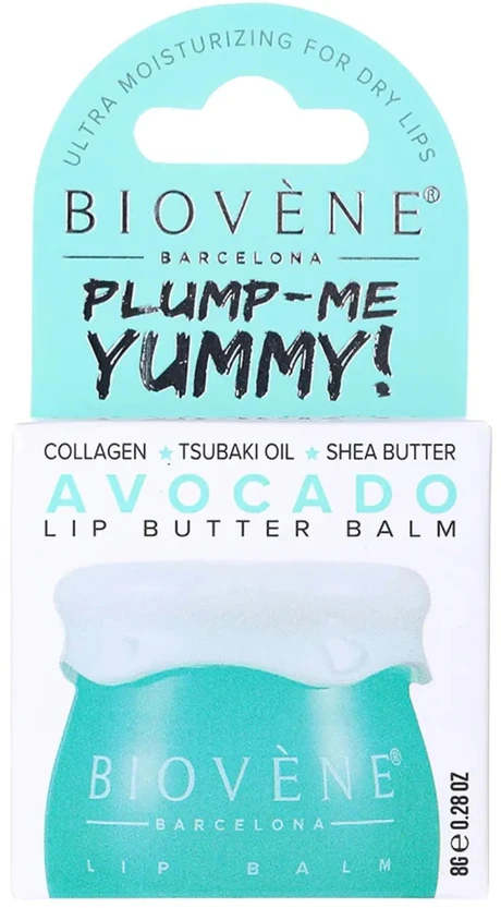 Biovene Plump-Me Yummy! Avocado Sviestas lūpoms Balm lūpų balzamas, 8 g