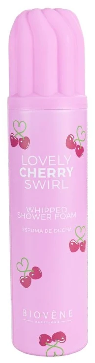 Biovene „Lovely Cherry Swirl“ drėkinamosios dušo putos, 250 ml