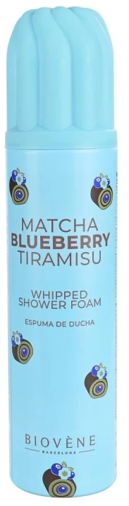 Biovene drėkinamosios dušo putos su matcha ir mėlynių tiramisu, 250 ml