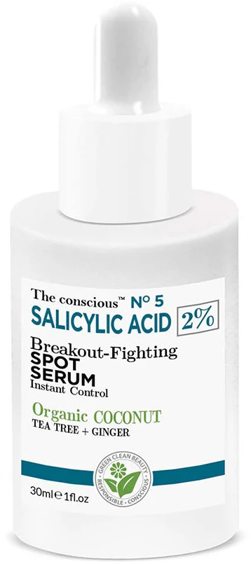 Biovene The Conscious No.5 salicilo rūgšties serumas nuo spuogų ir šviesinantis veidą, 30 ml