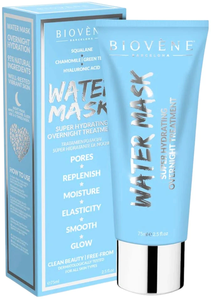 Biovene Vanduo Mask Super Hydrating Overnight Treatment veido kaukė 75ml