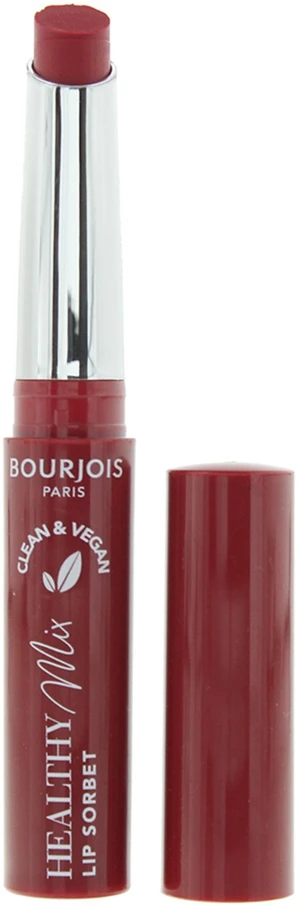 Bourjois Paris Healthy Mix Clean Lip Sorbet Tonuotas lūpų balzamas, 7,4 g, spalva - 01 Sundae Cherry Sunday