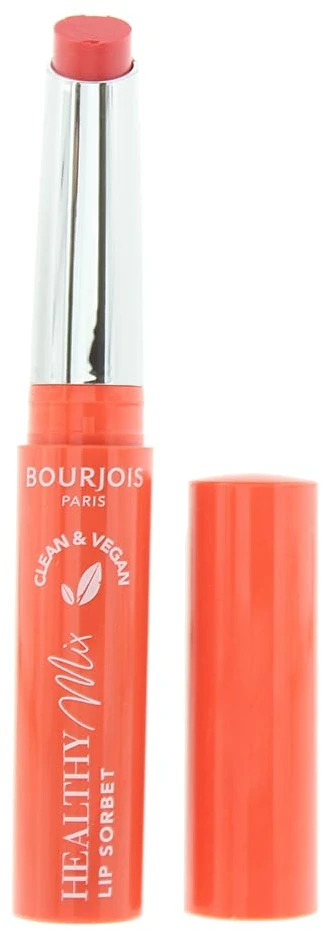 Bourjois Paris Healthy Mix Clean Lip Sorbet Tonuotas lūpų balzamas, 7,4 g, spalva - 03 Coral'n Cream