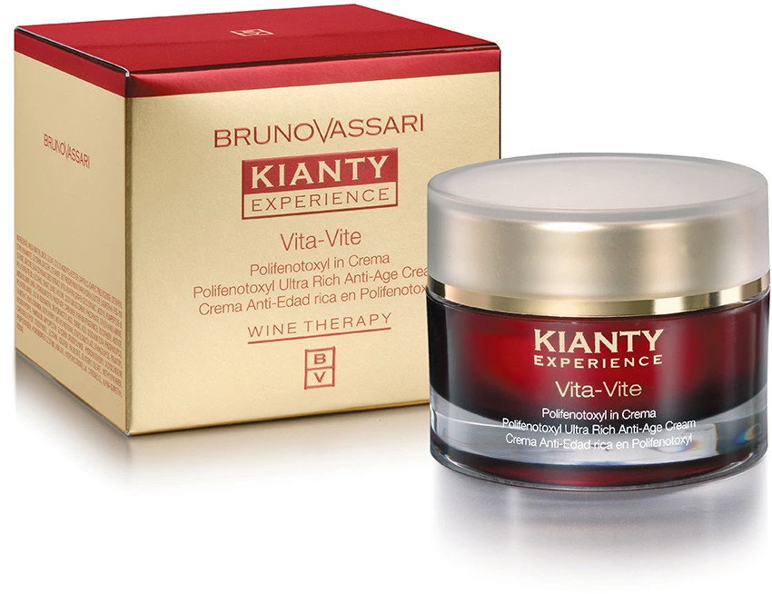 Bruno Vassari Kianty Experience Active Ingredients prieš senėjimą ryte ir vakare veido kremas, 50 ml
