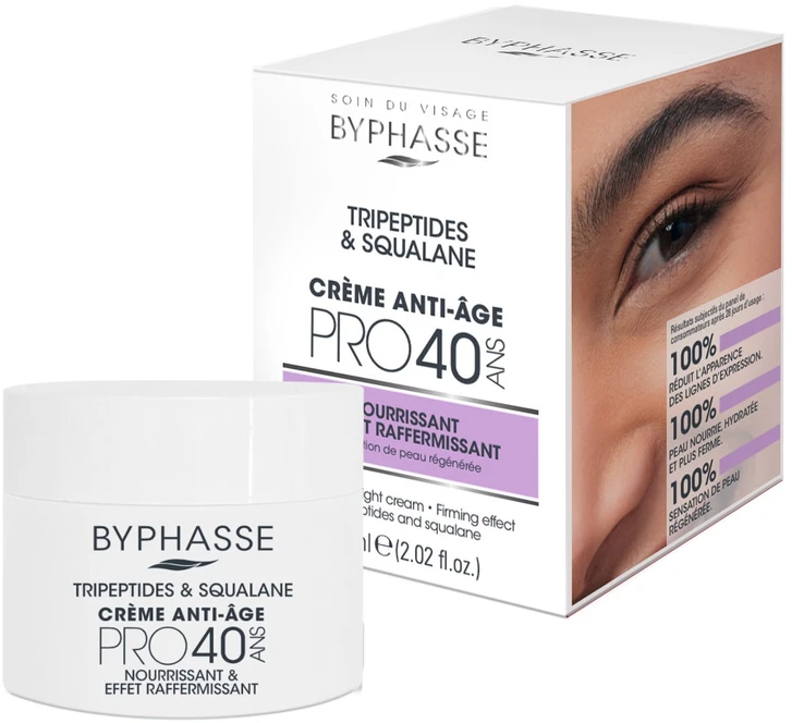 Byphasse Anti Age PRO40 Firming & Lifting Kreminis For Face, 60 ml