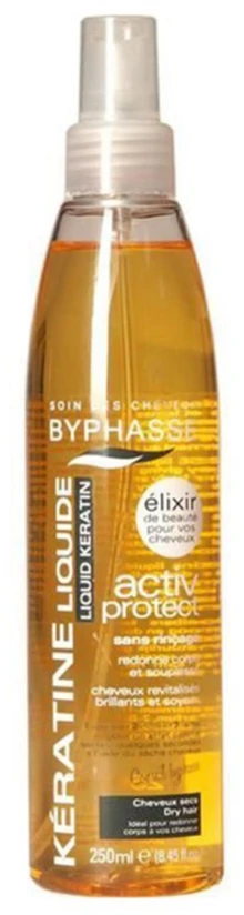 "Byphasse Liquid Keratin Activ Protect" apsaugo sausus plaukus 250ml