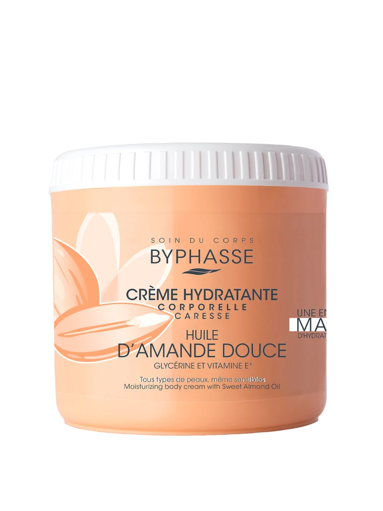 "Byphasse" saldžiųjų migdolų drėkinamasis kūno kremas 500ml