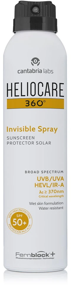 Apsauginis purškiklis kūnui nuo saulės Heliocare 360º Invisible SPF50+ 200 ml