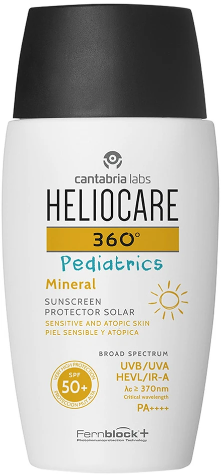Heliocare 360° Pediatrics Mineral SPF50+ Apsauginis fluidas vaikams nuo saulės, 50 ml