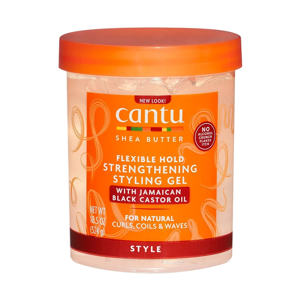 Cantu Sviestmedžių aliejumi Flexible Hold Strengthening Styling Gel plaukų formavimo gelis, 524 g