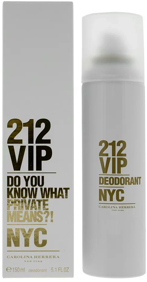 Carolina Herrera 212 Vip Moterų dezodorantas purškiklis 150ml