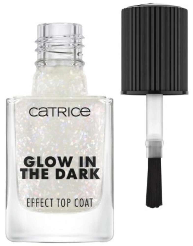Catrice Effect Top Coat viršutinis sluoksnis, šviečiantis tamsoje, Nagų lakai