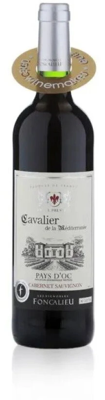 Cavalier, Pays d`Oc, Raudona Wine, 750 ml