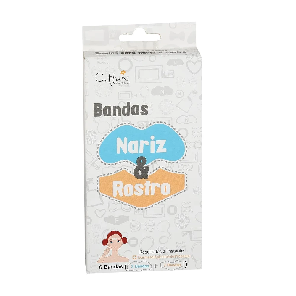 Cettua Cleansing & Exfoliating Nose Sheet Strips, 12 vnt.