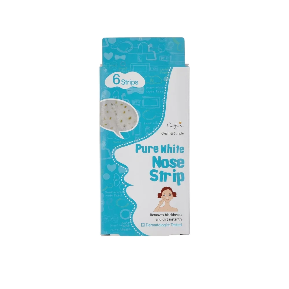 Cettua Pure Baltas Cleansing & Exfoliating Nose Sheet Strips, 6 vnt.