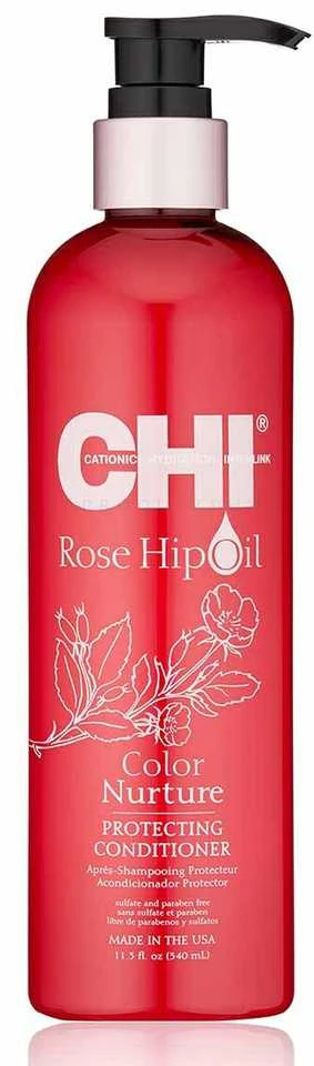 Farouk Systems Dažytų plaukų kondicionierius CHI Rose Hip Oil Conditioner 340 ml