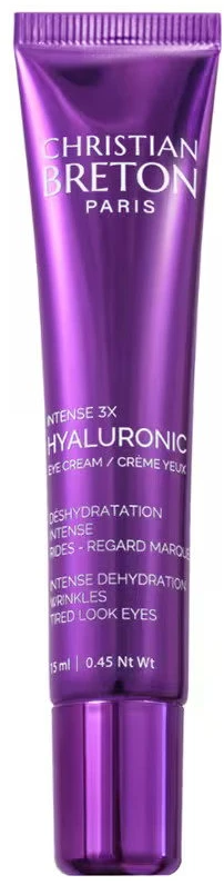 Christian Breton Intense 3X Hyaluronic Hydrating Paakių kremas, 15 ml