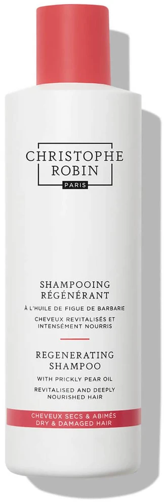 Christophe Robin, regeneruojantis, dygliuotųjų kriaušių aliejus, plaukų šampūnas, 250 ml