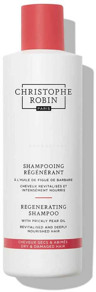 Christophe Robin, regeneruojantis, dygliuotųjų kriaušių aliejus, plaukų šampūnas, 250 ml
