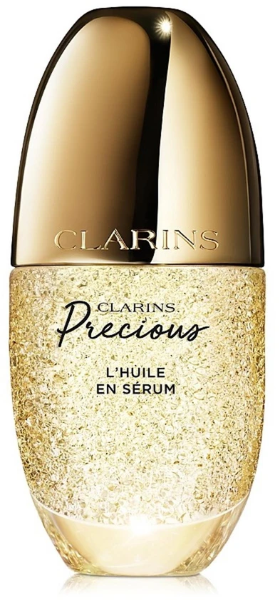 „Clarins Precious Huile En Serum“ drėkinamasis ir atkuriamasis naktinis veido serumas, 30 ml