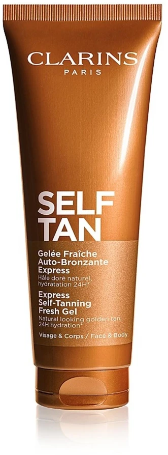 „Clarins Self Tan Express“ gaivusis savaiminio įdegio gelis, 125 ml