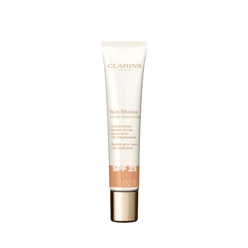 Clarins Skin Illusion Tinted Moisturizer SPF 25 tonuojantis kremas | atspalvis: 2.5, 40 ml