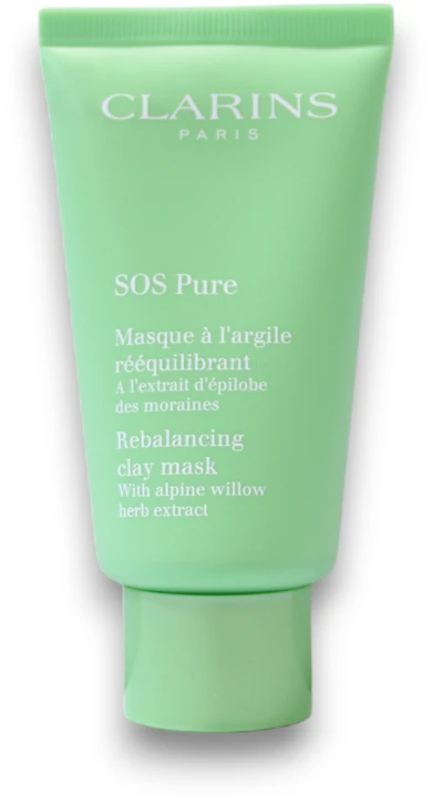 Clarins SOS Pure balansuojanti kaukė (balansuojanti molio SOS kaukė) 75 ml