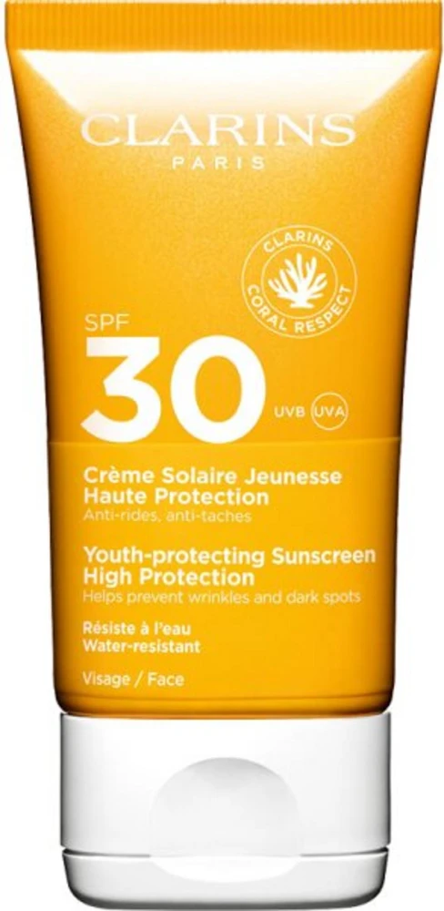 Clarins jaunystę apsaugantis kremas nuo saulės SPF30, 50 ml