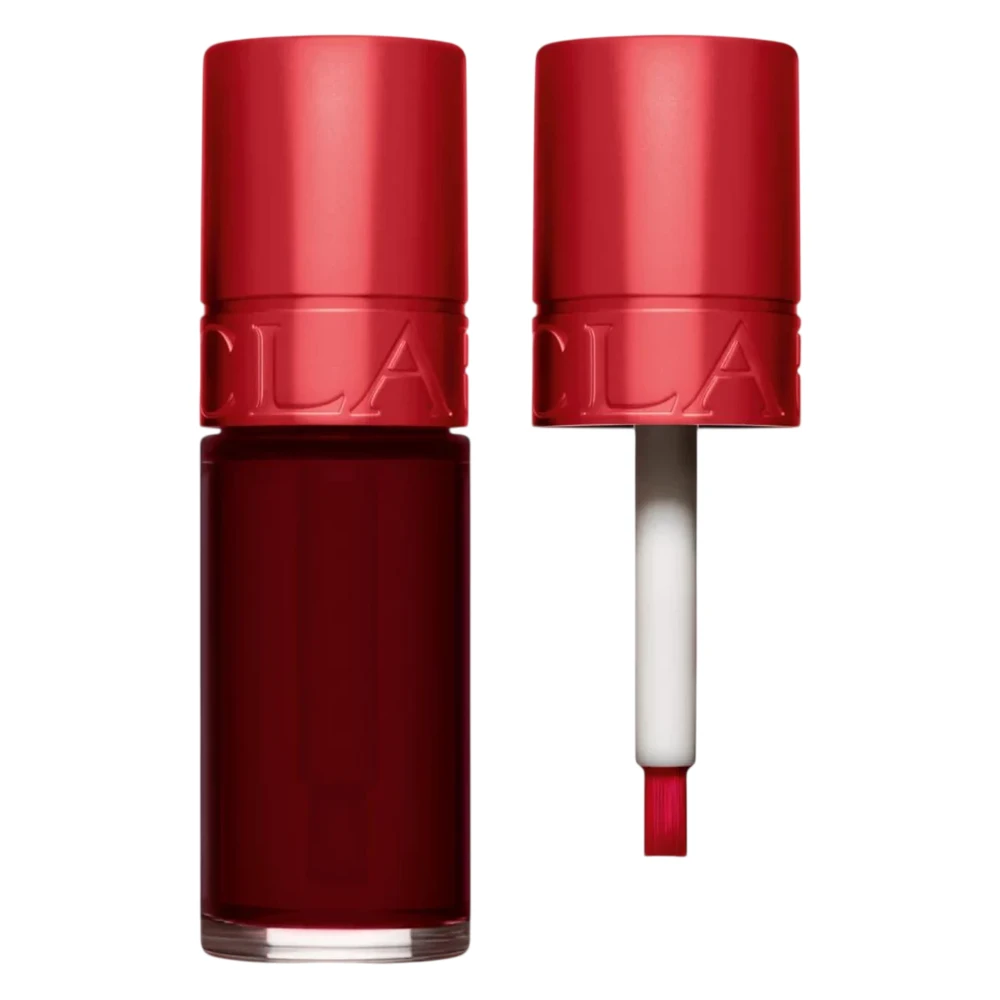 Clarins Vanduo Lip Stain skysti lūpų dažai, atspalvis: 09 Deep Raudona Vanduo, 7 ml