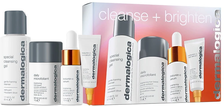 Cleanse + Brighten rinkinys Dermalogica: Special, valomasis gelis, veidui, 50 ml + Daily Microfoliant, šveičiamieji milteliai