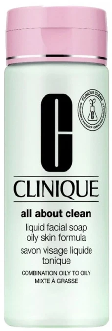 Clinique Liquid Facial Soap Oily Skin Formula skystas veido muilas riebiai odai, 200 ml