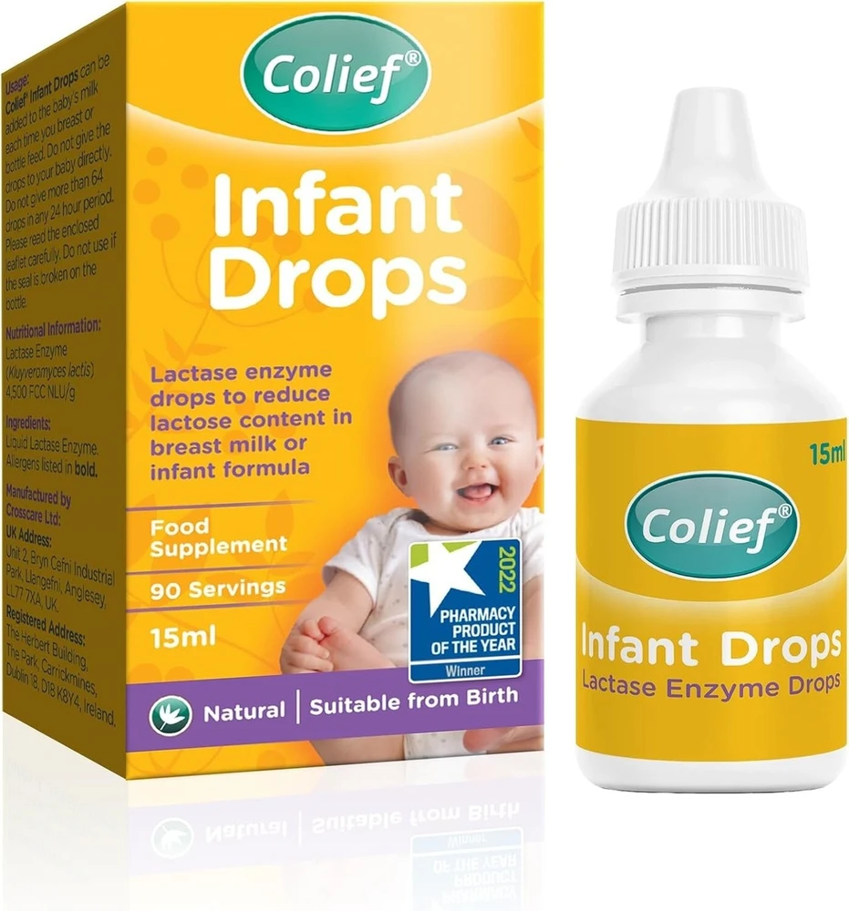 Carriwell Colief, Infant Drops, Lactase Enzyme, Anti-Colic, Drops, 15 ml For Children